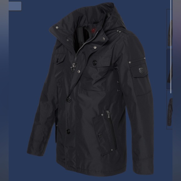 WELLENSTEYN “Retro” Black Utility Outdoor Winter Jacket - Picture 4 of 8